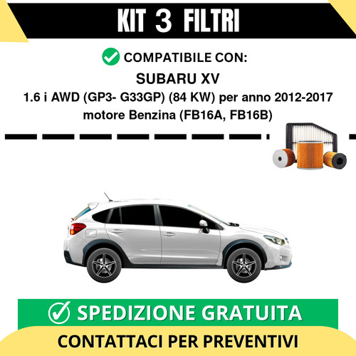 Kit filtri tagliando per - kit,